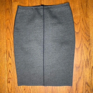 Ann Taylor Knit Pencil Skirt w/ Zipper kick pleat